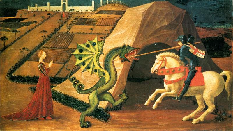 UCCELLO, Paolo St George and the Dragon qt Germany oil painting art